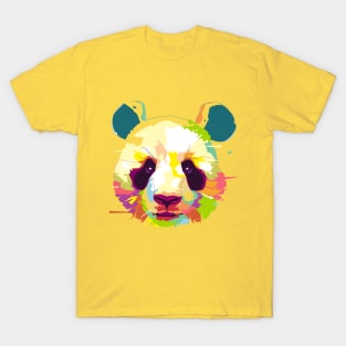 Panda - Animal Life - Popart Portrait T-Shirt